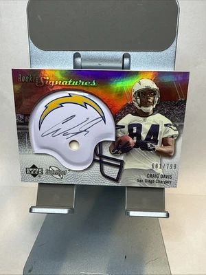 2007 NFL Sweet Spot - Rookie Signatures Craig Davis #123 681/799 (AU, RC) - Image 1 of 2