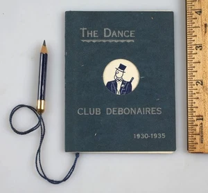 Vintage 1935 Club Debonaires Mid-Winter Formal Dance Card Strand Ballroom - Picture 1 of 6