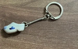 Holland Niederlande Schuh Schlüsselanhänger - Vintage Dutch Clog Souvenir, blau Delft - Bild 1 von 6