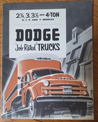 1951 Dodge Job Rated Trucks Brochure Booklet Catalog Old Original - Image 1 of 4