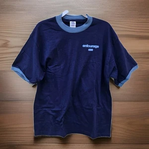Entourage HBO Graphic Ringer T-Shirt Retro TV Series Comedy LA Mens Sz L NWOT - Picture 1 of 8