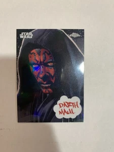 2025 Topps Chrome Star Wars Darth Maul Galactic Grafitti #GG-9 - Picture 1 of 2