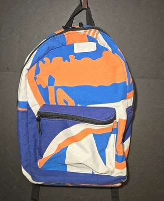 Mochila New York Islanders azul / laranja / branca / preta traseira - LEIA - Imagem 1 de 4