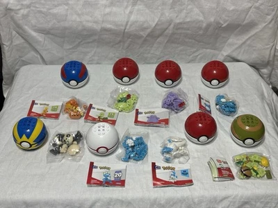 Pokemon Mega Construx Pokeball Figure Series Lot of 8 Figures New & Sealed - Image 1 of 4