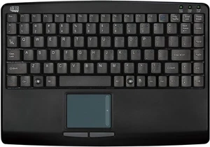 Adesso AKB-410UB - SlimTouch Mini USB Keyboard with Built-in Touchpad Black  - Picture 1 of 9