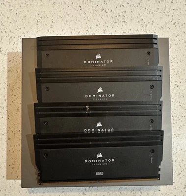 CORSAIR DOMINATOR TITANIUM 64GB (4 x 16GB) DDR5 6000 Desktop Memory - Image 1 of 3