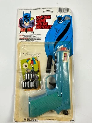 Винтажная карточка 1982 BATMAN: Pop Gun Henry Gordy Target Game GY864 изношена. НОВЫЙ - Изображение 1 из 4
