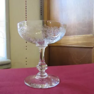 1 coupe a champagne en cristal de saint louis a cote venitienne Massenet gravé - Imagen 1 de 11