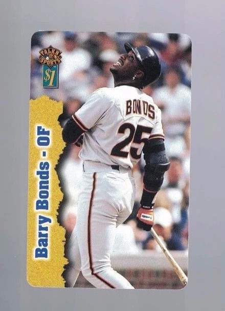 Barry Bonds 1997 Frontier Phone Card Talkin Sports - Image 1 of 1