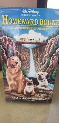 New Sealed Homeward Bound The Incredible Journey VHS VIDEO TAPE, Walt Disney (M) Foto 1 de 2