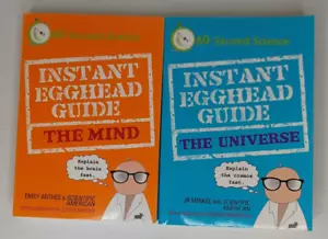 2 libros de guía instantánea de cabeza de huevo de ciencia de 60 segundos. La mente y el universo. - Imagen 1 de 6