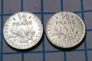 2 France 1/2 FRANCs 1983 & 1984 - Picture 1 of 5