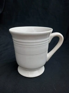 Vtg Gibson Every Day China White Ribbed Stoneware Coffee Mug - Picture 1 of 5