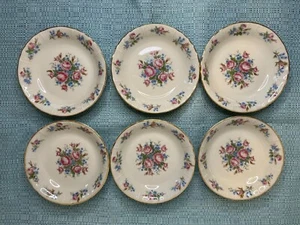 L Bernardaud Limoges France Sauce Fruit Dessert Bowls (6) Rose Clusters EUC - Picture 1 of 6
