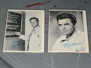 LOT (2) 1962 TOPPS RICHARD CHAMBERLAIN & VINCENT EDWARDS COLLECTIBLE CARDS NICE - Picture 1 of 2