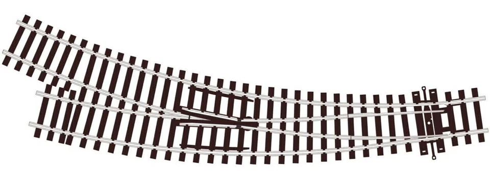 Peco SL-U77 ~ HO Scale ~ Left Hand Curved Turnout Switch ~ Code 100 ~ Unifrog - Image 1 of 1