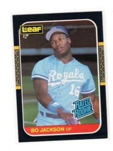 1987 Leaf #35 Bo Jackson Rated Rookie Card EX-MT