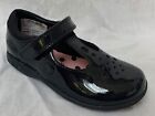 Chaussures en cuir noir breveté école Clarks filles Trixi Pip neuves dans leur boîte 