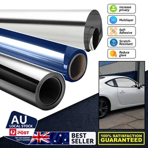 One Way Window Film Heat Control UV Reject Anti-Glare Anti-Explosion Easy Apply - Picture 1 of 49
