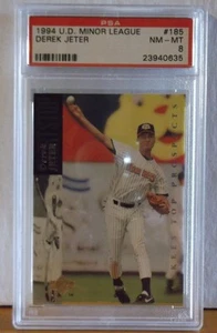 1994 U.D. Minor League #185 - DEREK JETER - PSA 8 NM - MT Yankees - Picture 1 of 1