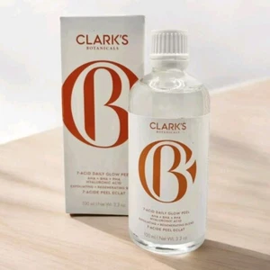 Clark's Botanicals 7-Acid Daily Glow Peel - Full Size 3.3oz/100ml NIB - Picture 1 of 7
