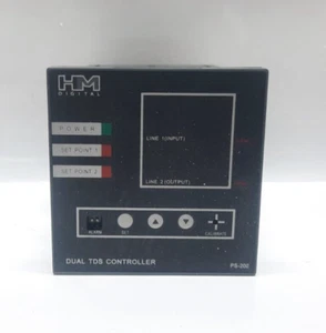 CONTROLADOR TDS DUAL HM DIGITAL PS-202 110-220 VAC PS202 / PROBADO OK - Imagen 1 de 9