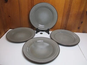 4 Mikasa Graphit 8 3/4" Swirl Speckle Salatteller Steinzeug eingestellt 2021 - Bild 1 von 6
