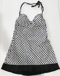 ECO SWIM Badekleid Badeanzug gepunktet Einteiler verstellbare Brust 14 - Bild 1 von 8