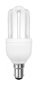 Extra Mini Supreme 3U B15 15W 2700K Compact Fluorescent Bulb By Luxram - Picture 1 of 2