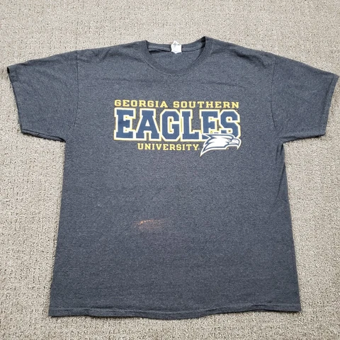 VTG GEORGIA SOUTHERN EAGLES Shirt Mens XL Jerzees NCAA Football University Gray Cover
