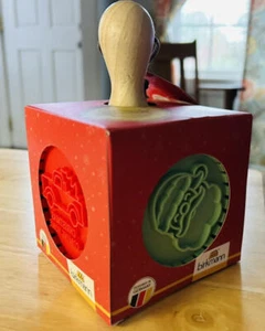 3 estampillas de galletas de Navidad Birkmann NUEVAS mango de madera para Santa, árbol, camión, - Imagen 1 de 3
