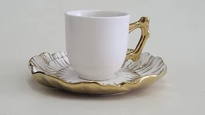 Michael Aram Anemone Demitasse Espresso Cup With Saucer Replacement from Set - Picture 1 of 7