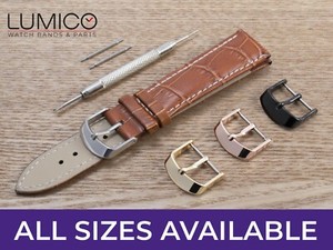 rotary watch leather strap replacement