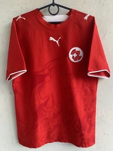 SWITZERLAND 2006 2007 SIGNED PLAYER ORIGINAL FOOTBALL SHIRT JERSEY HOME PUMA - Picture 1 of 11