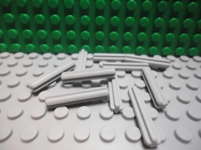 Lego 10 Light Bluish Gray technic axle 3L stud or 7/8 inch length NEW - Image 1 of 2