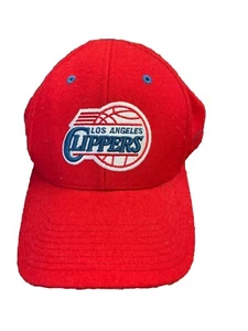 Vintage NBA Los Angeles Clippers LOGO Strapback Cap Hat Nike Nba 100% Wool - Picture 1 of 4