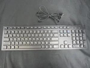 Dell KB216 Slim Multimedia USB Keyboard - Black - Picture 1 of 7