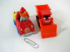 Bob the Builder Muck Bulldozer Dump Truck & Ernie Muppet Fire Engine Toys - Picture 1 of 8