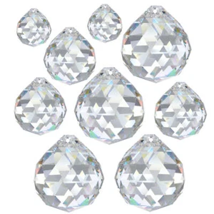 Cristal 9tlg. Balle Set 2x20mm 3x30mm 4x40mm Crystal ~ Feng Shui Sun - Bild 1 von 6