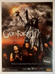 GOD FORBID ~ "IV: Constitution of..." ~ Vintage Magazine Print/Promo Ad 2005 - Picture 1 of 1
