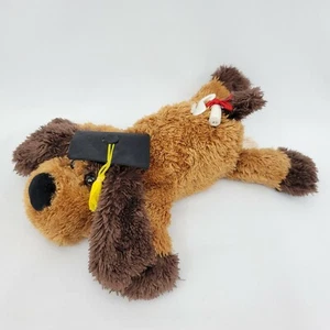 Dan Dee Collectors Choice Fluffy Plush Dog Graduation Cap & Diploma 11" Long - Imagen 1 de 10