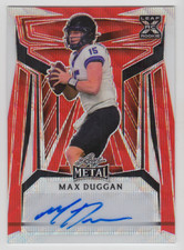2023 LEAF METAL MAX DUGGAN RC /3 AUTO RED WAVE AUTOGRAPH #BA-MD1 TCU