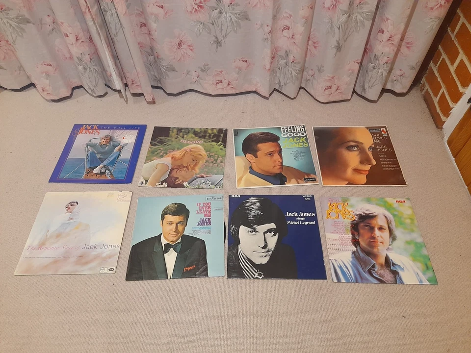 Collection of 8 Jack Jones vinyl LPs Records Best Legrand Feeling Good Jazz - Image 1 of 1
