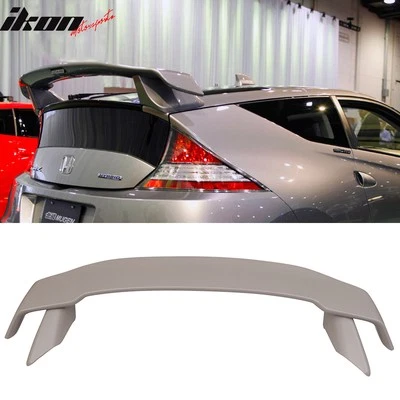 Fits 11-15 Honda CR-Z CRZ Mugen Style Trunk Spoiler Wing Lip Unpainted Gray ABS - Image 1 of 4