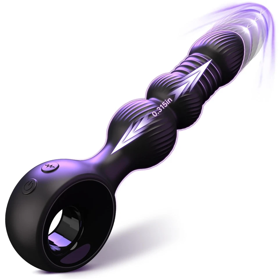 Thrusting Anal Butt Plug Dildo Vibrator Prostate Massager Sex Toys For Men Women - Image 1 of 4