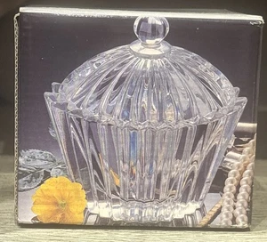 Mikasa Diamond Fire Candy Dish, Oval Covered WY257/931 - Picture 1 of 3