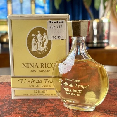 Винтажная туалетная вода Nina Ricci L' Air du Temps брызги 1,7 унции / 50 мл НОВЫЕ духи из старых запасов - Изображение 1 из 4
