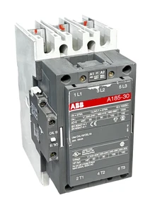 ABB A185-30 Contactor 3-Pole 400-415V 50Hz / 480V 60Hz w/ CAL18-11 Auxiliary - Picture 1 of 8