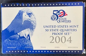 2004 Us Proof State Quarter Set (A) - Picture 1 of 7