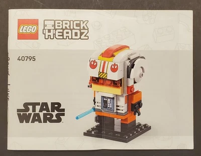 Lego Luke Skywalker Rebel Pilot Brick Headz Star Wars 40675 Instructions Only - Image 1 of 2